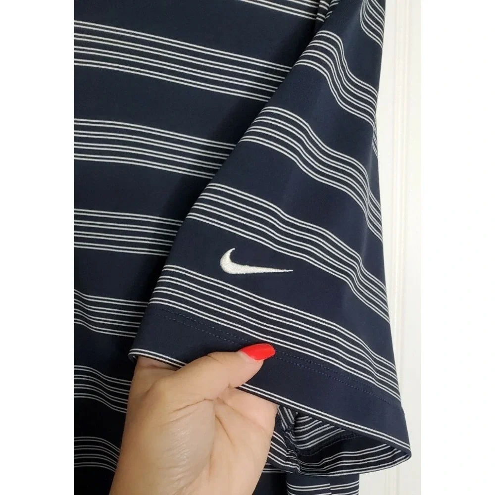 Nike Golf Tour Performance Short Sleeve Polo Shirt Men's Size Large Blue